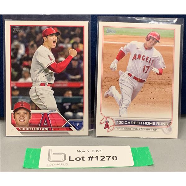 (2)The HR KING! Shohei Ohtani MLB Baseball Cards!