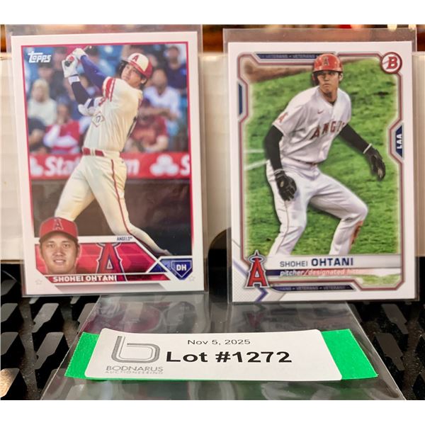 (2)G.O.A.T. Shohei Ohtani MLB baseball Cards!