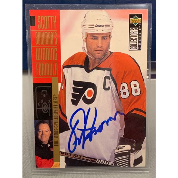 Eric Lindros Autographed Hockey card