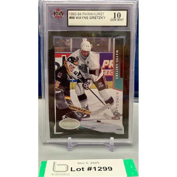 Wayne Gretzky 1993 Parkhurst #99 KSA 10 Graded Hockey card