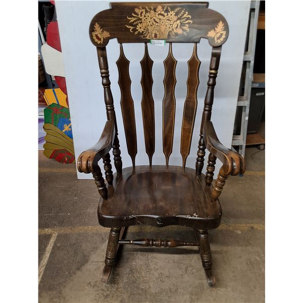 * Vintage Rocking Chair - 49" High x 32" Runner Length - Pickup Only