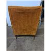Image 3 : * Vintage Burnt Orange Armless Velvet Chair - 34" High x 27" Seat - Back is Loose - Pickup Only