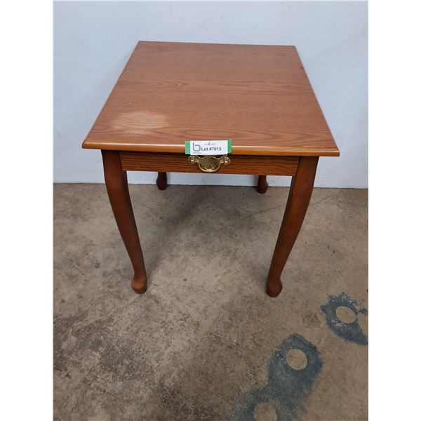 * Wooden End Table - Faded Spot - 18x21x20" - Pickup Only