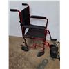 Image 3 : * Adult Size Wheel Chair w/Accessories - 18x18x38" Open - Pickup Only