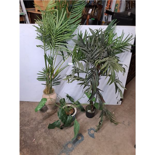 * (3) Artificial Plants - Largest 5.5' High - Pickup Only