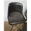 Image 2 : * (2) Swivel Bar Stools - 40" High - Each Missing Foot, Bar Table - 28" High x 18" Dia - Pickup Only
