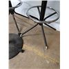 Image 4 : * (2) Swivel Bar Stools - 40" High - Each Missing Foot, Bar Table - 28" High x 18" Dia - Pickup Only