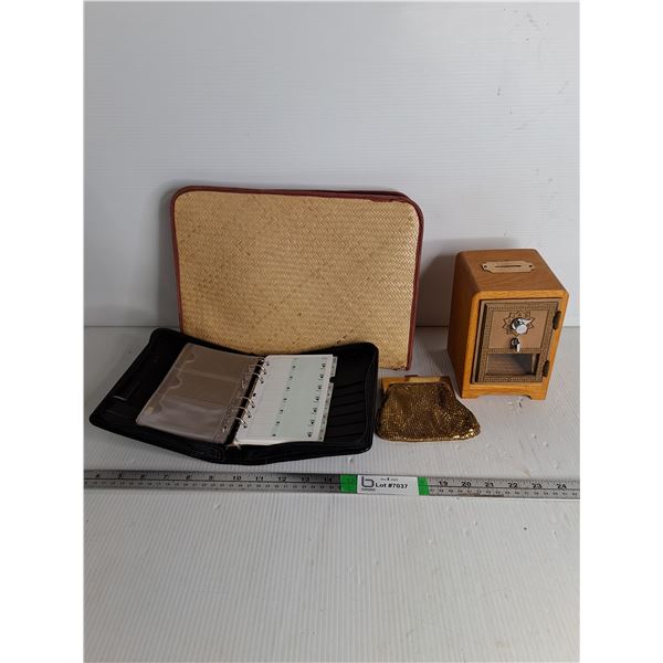 Coin Bank,Change Purse,Day Planner and Portfolio
