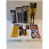 Image 1 : 4 in 1 Laser Pro Measuring Tool,Aviaition Tin Snips,Size Catcher,(2) Screwdrivers and more in pictur