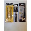 Image 3 : 4 in 1 Laser Pro Measuring Tool,Aviaition Tin Snips,Size Catcher,(2) Screwdrivers and more in pictur