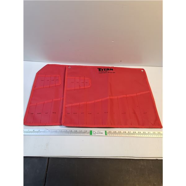 (2) 14 Piece SAE Combination Wrench Set Holders