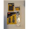 Image 4 : Linoleum Knife,13 Pc. Extra Long Hex Key Set, Flashlight, Assorted tools and hardware as pictured