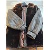 Image 4 : *Ladies Brown Leather And Fur Coat (Apx Size M/L) Satin Lined