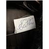 Image 2 : *Ladies "Eaton"  Long Button Up Black Fur Coat (Apx. Size Med/Lg) Satin Lined