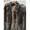Image 5 : *Ladies "Eaton"  Long Button Up Black Fur Coat (Apx. Size Med/Lg) Satin Lined