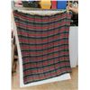 Image 1 : Plaid/ Faux Fur Lined Blanket 48" x 60"