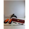 Image 1 : Assorted Tools In Metal Tool Box/ Heavy Rubber Gloves/ Misc.