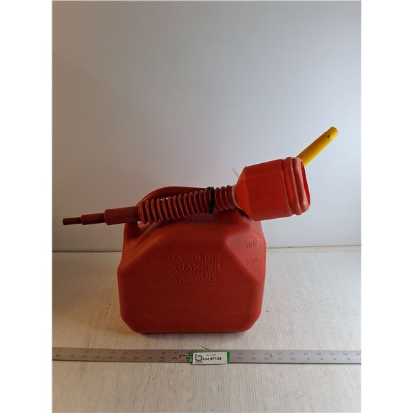 10 Litre Gasoline Jug With Gas Funnel - Can't Ship
