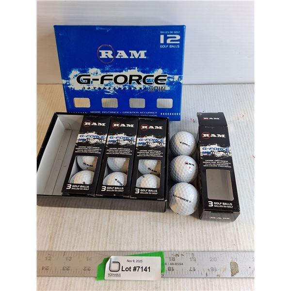 (12) Box Set Of Golf Balls - RAM G-Force