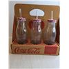 Image 4 : (6) Coca Cola Drinking Bottles With Straws In Carrying Case/ (2) Coca Cola Car Window Flags