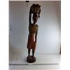 Image 1 : Haitin Folk Art Wooden Statue 34" Tall - PICK UP ONLY