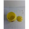Image 2 : Barlett-Collins Hand Painted Yellow Cookie Jar With Lid 9.5"