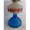 Image 3 : Queen Anne Kerosene Oil Lamp 11" Tall/ With Glass Globe 18" Tall - PICK UP