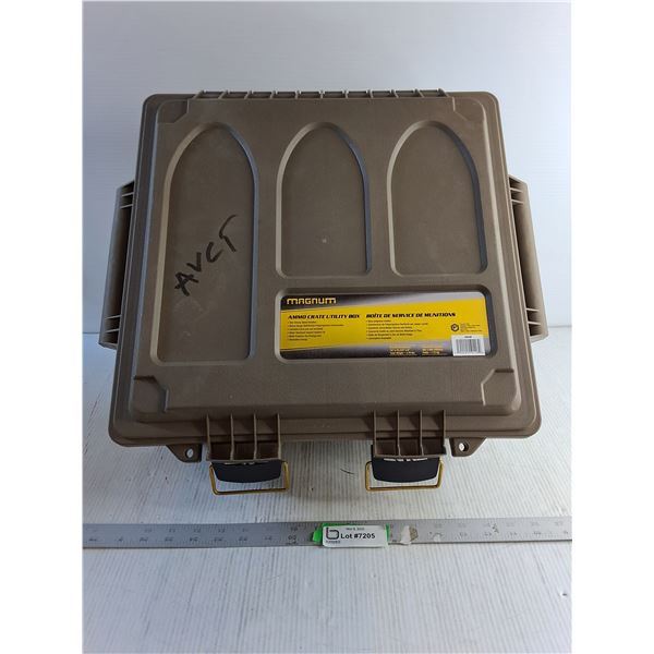 Magnum Heavy Duty Ammo Crate Utility Box (Heavy Duty Plastic)/ 16" x 16" x 8.5"