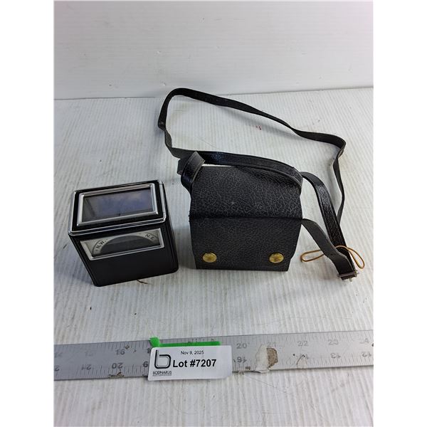 Vintage Aqua Survey Surveyer's Compass In Leather Case