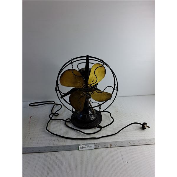 Vintage "Century" Electric Fan (Powers On) 15" Tall/ Heavy Duty/ Brass Fan Blades