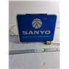 Image 1 : "Sanyo" Light Up Wall Or Table Top Display Electrical Sign (Powers On) 11" x 9")