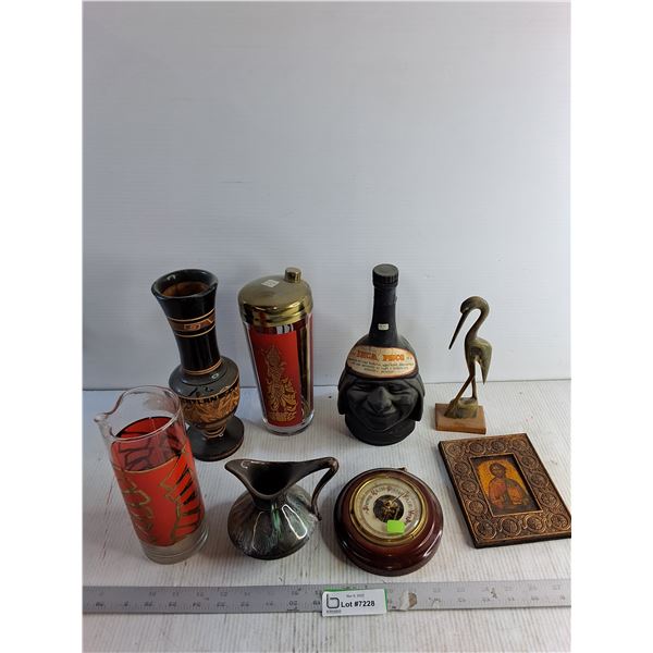 Assorted Vases/ Bottles/ Weather Vanes/ Misc.