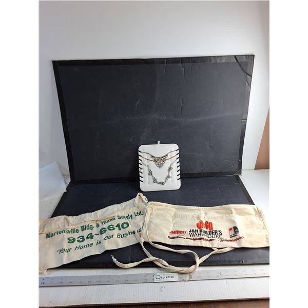 (3) Necklaces/ (2) Builders Aprons