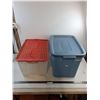 Image 1 : (2) Storage Bins - 12x15x22" & 13x16x20 - Pickup Only