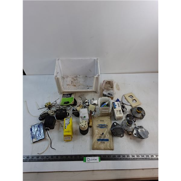 Assorted Mostly Used Electrical Components - As is