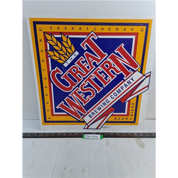 "The Great Western Brewing Company" Sign - 18x18"