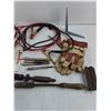 Image 3 : Tow Rope, Jumper Cables, Soldering Irons - All Untested, Tips, Metal Work Tools, Gloves