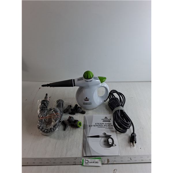 Bissell - Team Shot Extended Reach Handheld Steam Cleaner(Powers On)
