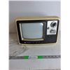 Image 1 : Viking Eaton Model 8761-10C Black & White TV with extra UHF Antenna - 14"x14"x10.5Powers On