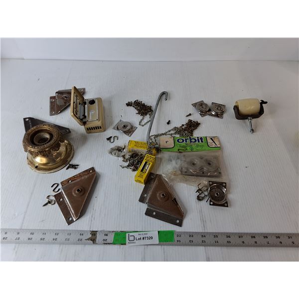 Vintage Furniture Legs, Thermostat, Misc.