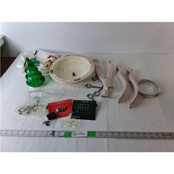 Christmas Tree Stand, Eaton Replacement Bulbs, Misc.