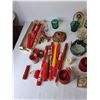 Image 3 : Christmas Lot- Candles, Candy Canes, Misc.