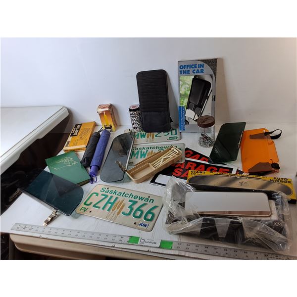 Umbrellas, License Plates, Emergency Candles, Misc.