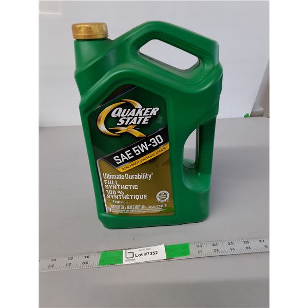Quaker State 5W-30 Motor Oil- Appears Full, Cannot Ship