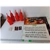 Image 1 : Coke Card & Poster, (4) Santa Coca-Cola Bottles