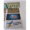 Image 2 : (8) License Plates- Sask. Centennial, Diamond Jubilee, American Flag, Misc.