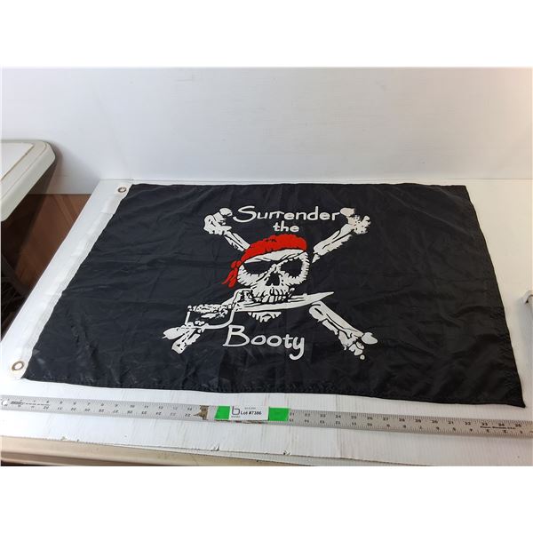 Surrender the Booty Flag 38" x 24"