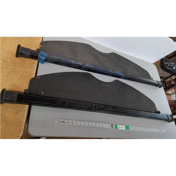 (2) Retractable Rear Trunk Cargo Covers 50.25" Long, Cannot Ship