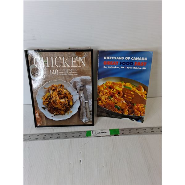 (2) Cookbooks- Chicken & Dietitians of Canada