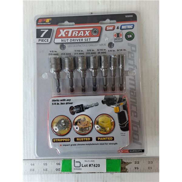 X Trax Nut Driver Set, Sealed